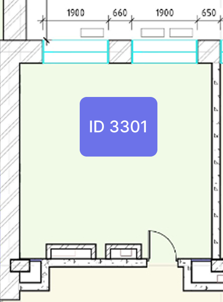 Планировка офиса № 3301, 31 м²