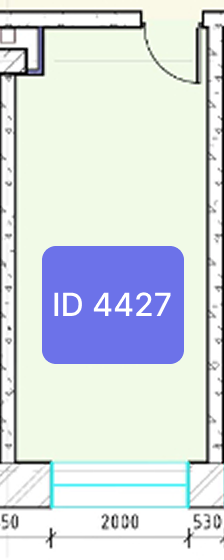 Планировка офиса № 4427, 17,3 м²