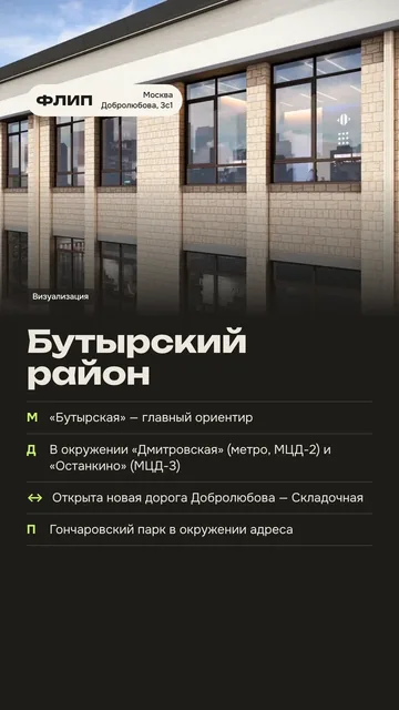 Сторис 5. Бутырский район: метро, МЦД, дороги, парк